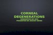 Corneal degenerations