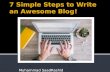 7 Simple Ways To Write Awesome Blog!