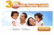 3 Month Payday Loans