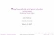 Modeling Social Data, Lecture 7: Model complexity and generalization