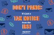 Don't Panic: It's Just a Tax Notice from the IRS!