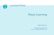 Donner - Deep Learning - Overview and practical aspects