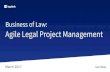 Business of law. agile legal project management