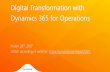 Digital Transformation with Dynamics 365 for Operations