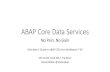 Daniel Ridder ABAP Core Data Services No Pain, No Gain