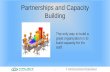 Partnerships and capacity building