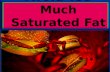 Avoid too much saturated fat