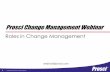 Prosci Roles in Change Management