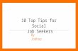 Top 10 Tips for Social Jobseekers