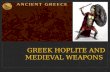 Greek hoplite and Medieval weapons