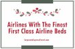 Top Airlines With Best First Class Beds
