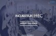 Incubateur HEC Presentation programme Oct 2016