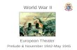 II WW Escenario: Europa
