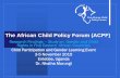 Africa Child Policy Forum (ACPF) Research Findings – Study on Gender and Child Rights in Five Eastern African Countries