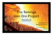 23.03.2012 The Selenge Iron Ore project, Robert Wrixon