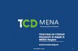 TCD MENA  Overview on Clinical Research in Egypt & MENA Region
