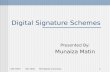 Digital signature schemes