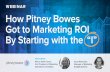 Allocadia Webinar - How Pitney Bowes Got to Marketing ROI by Starting with the "I"