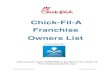 Chick-Fil-A Franchise Owners Contact List