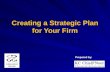 Creating a Strategic Plan for your firm