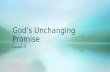 God’s unchanging promise