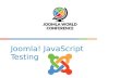 Joomla! JavaScript Testing