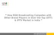 How RGB Broadcasting Competes with Other Brand Players in Over the Top (OTT) & IPTV Market in India?