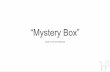 03-01-2016 Mystery Box Proposal