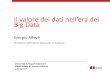 Giorgio Alleva, Il valore dei dati nell'era dei Big Data