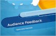 AS Media Studies Audience feedback
