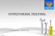 Hypotheses testing