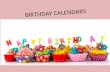 Birthday calendars