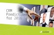 CRM Predictions for 2016 Webinar