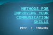 Methods for Improving your Communication Skills