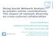 Web Science 2016 - Using Social Network Analysis to predict online contributions: The impact of network diversity in cross-cultural collaboration