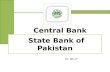 Central bank or state bank of Pakistan