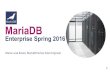 MariaDB Enterprise Spring 2016 Release