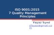 ISO 9001:2015 Quality Management Principles