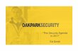 The security agenda in 2017: By OakPark