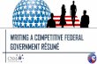“Writing a Competitive Federal Government Résumé
