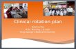 Clinical rotation plan