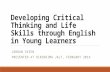 Developing Critical Thinking and Life Skills Through English