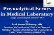 Preanalytical error clinical chemical tests