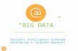 @ACoolCITY with #CitizensConnected with Business Intelligence Gathered Developing A Targeted Approach with "BIG DATA"