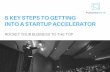 5 Steps to Getting Into a Startup Accelerator
