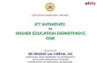 ICT Initiatives in  Higher Education Department, GOK