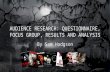 Horror Focus Group & Questionnaire Analysis