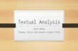 Textual analysis - Black Widow
