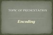 Encoding Techniques