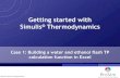 Simple thermodynamic example - Simulis Thermodynamics from ProSim